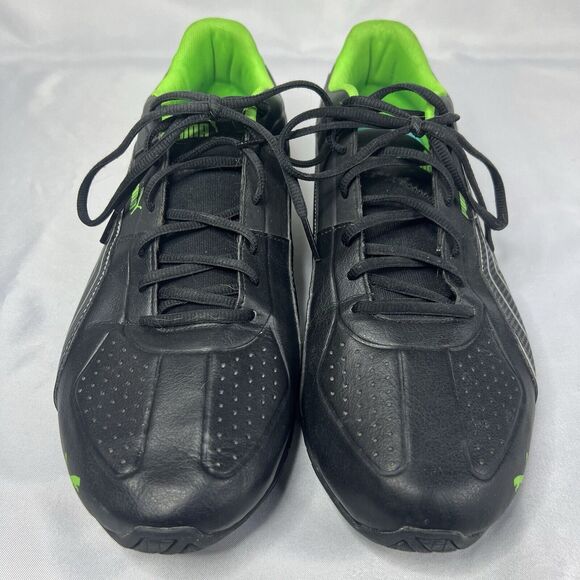Mens Puma~Black/Green Sneakers~Size 11~Pre-owned - Picture 3 of 10